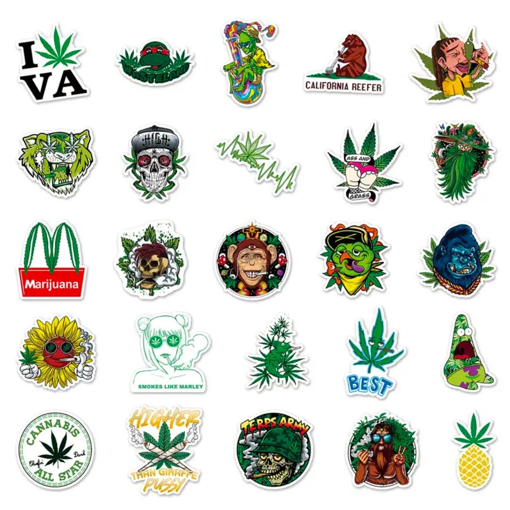 Lot of 25 weed 420 stickers